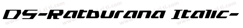 DS-Ratburana Italic字体转换